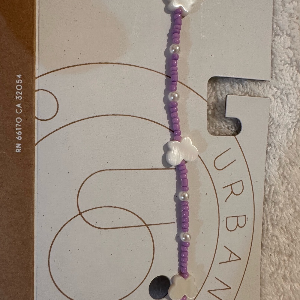 Urban Outfitters Beaded Butterfly Necklace